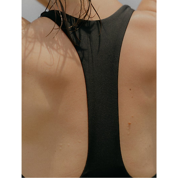 J Crew Gail One Piece Classic Sculpt Swim Suit 14 Black NWT CI680 J.Crew - Picture 4 of 7